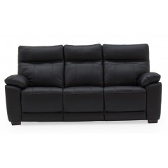 VL Positano 3 Seater Fixed - Black